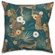 Tropical Cheetah Teal 18x18 Spun Poly Pillow