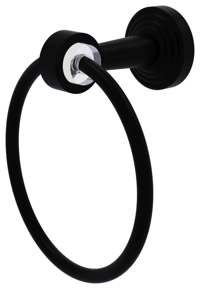 Pacific Beach Towel Ring, Matte Black