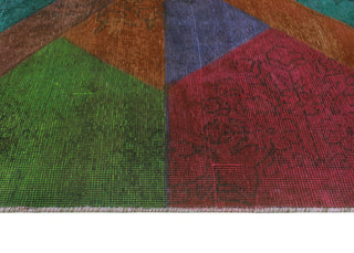 Vintage Overdyed Yelitza Purple/Charcoal Runner, 3'0 x 12'7