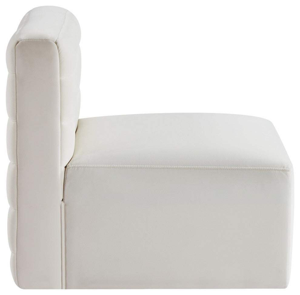 Quincy Modular Component, Cream, Armless Chair