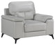Selles Sofa Collection, Silver Gray, Accent Chair