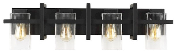 Sea Gull Mitte 4-Light Bath Vanity Midnight Black