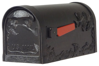 Hummingbird Curbside Mailbox With Locking Insert and Richland Mailbox Post