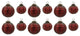 Scalloped Glass Ball Ornament, 12-Piece Set