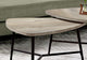 2-Piece Table Set, Taupe Reclaimed Wood, Black Metal