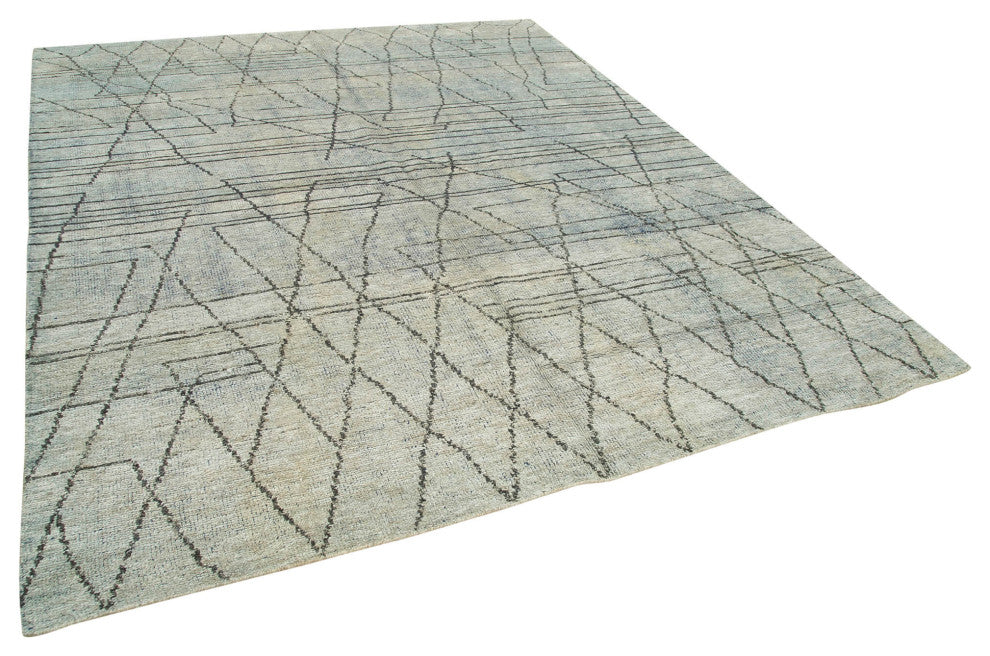 Rug N Carpet - Handmade Decorative 8' 0'' x 9' 10'' Moroccan Area Rug