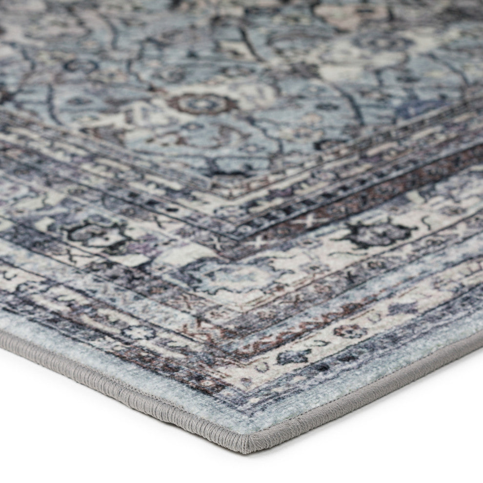 Jericho JC7 Pewter 4' x 4' Round Rug