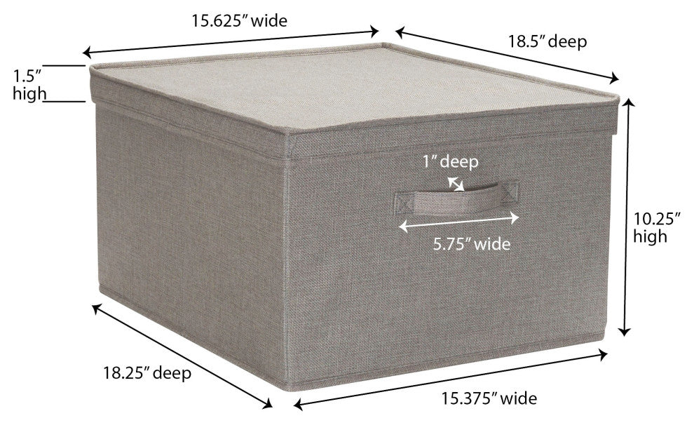 Jumbo Fabric Storage Bins 2 Pack
