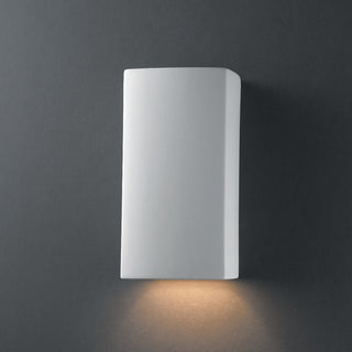 Ambiance Small Rectangle, Closed Top, Wall Sconce, Bisque, LED