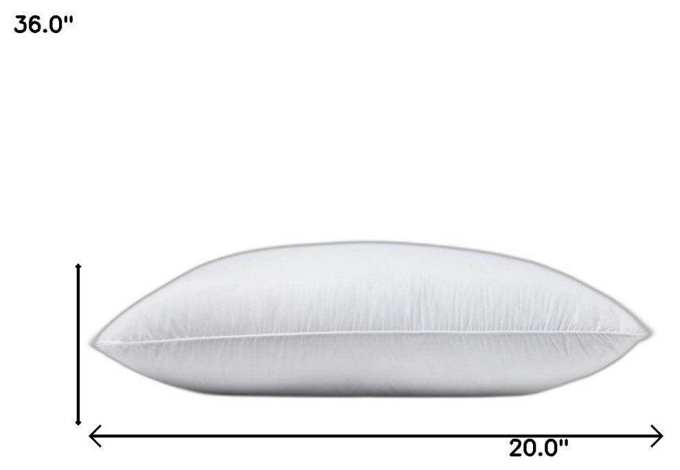 Set of 2 Lux Sateen Down Alternative King Size Medium Pillows
