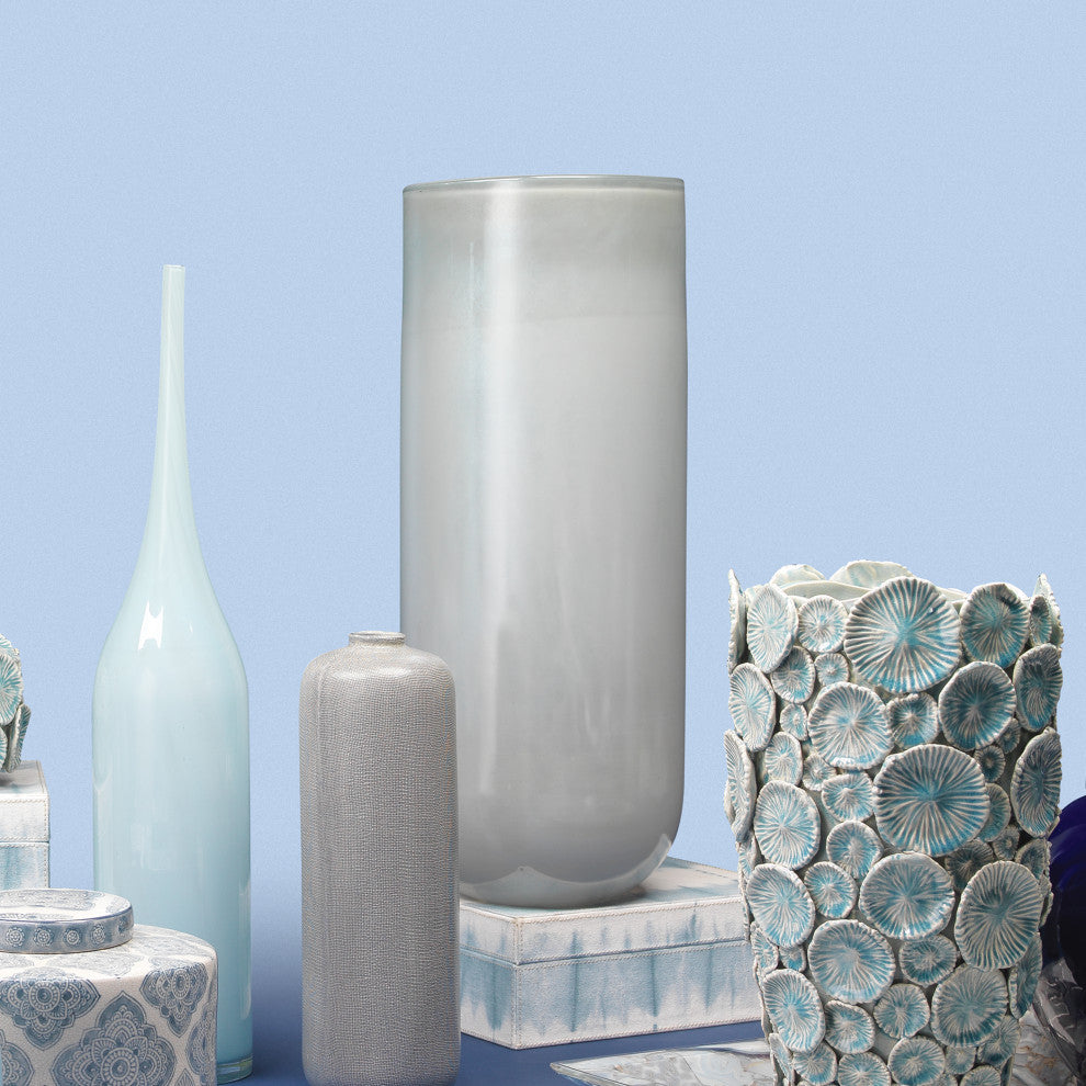 Large Vapor Vase, Metallic Opal