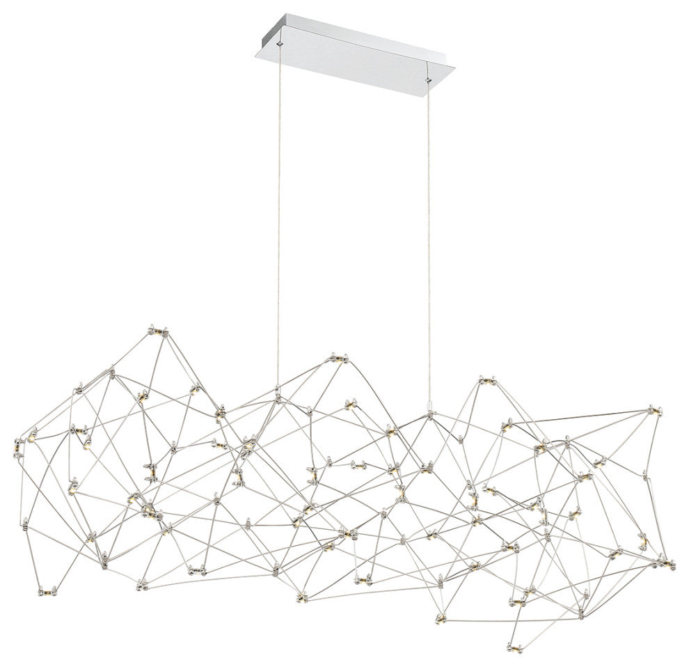 Contemporary Large Chandeliers, Chrome