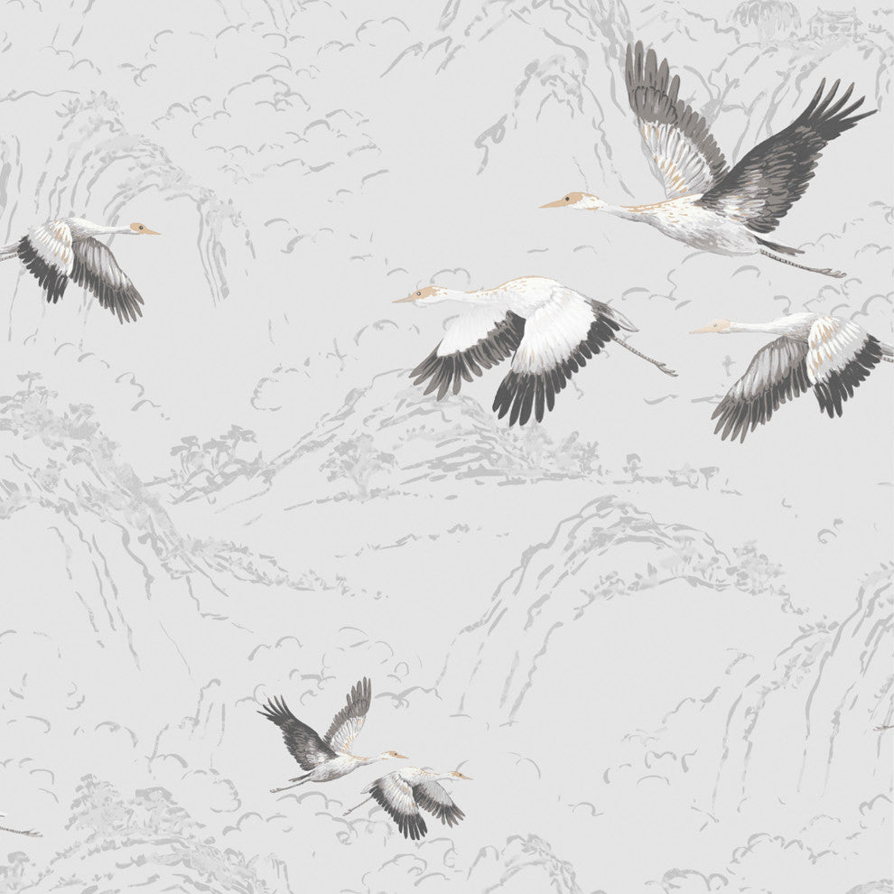 Laura Ashley Animalia Wallpaper, Silver