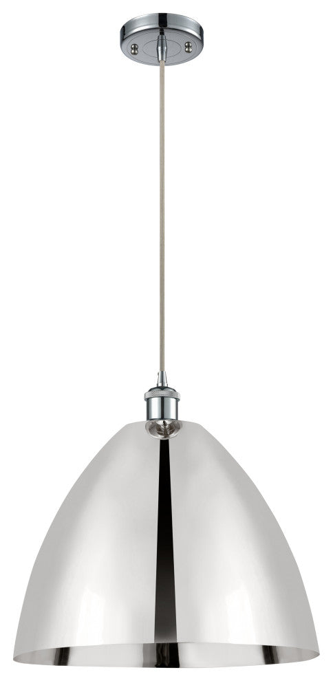 Ballston Dome Mini Pendant, Polished Chrome, LED