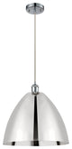 Ballston Dome Mini Pendant, Polished Chrome, LED