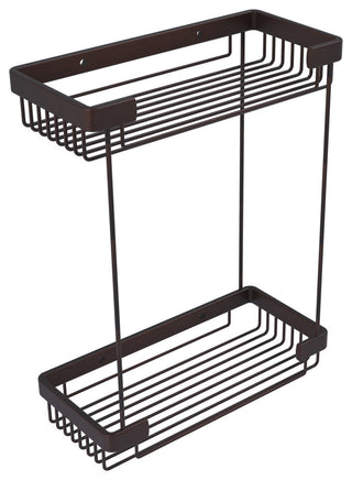 Double Tier Toiletry Shower Basket, Venetian Bronze