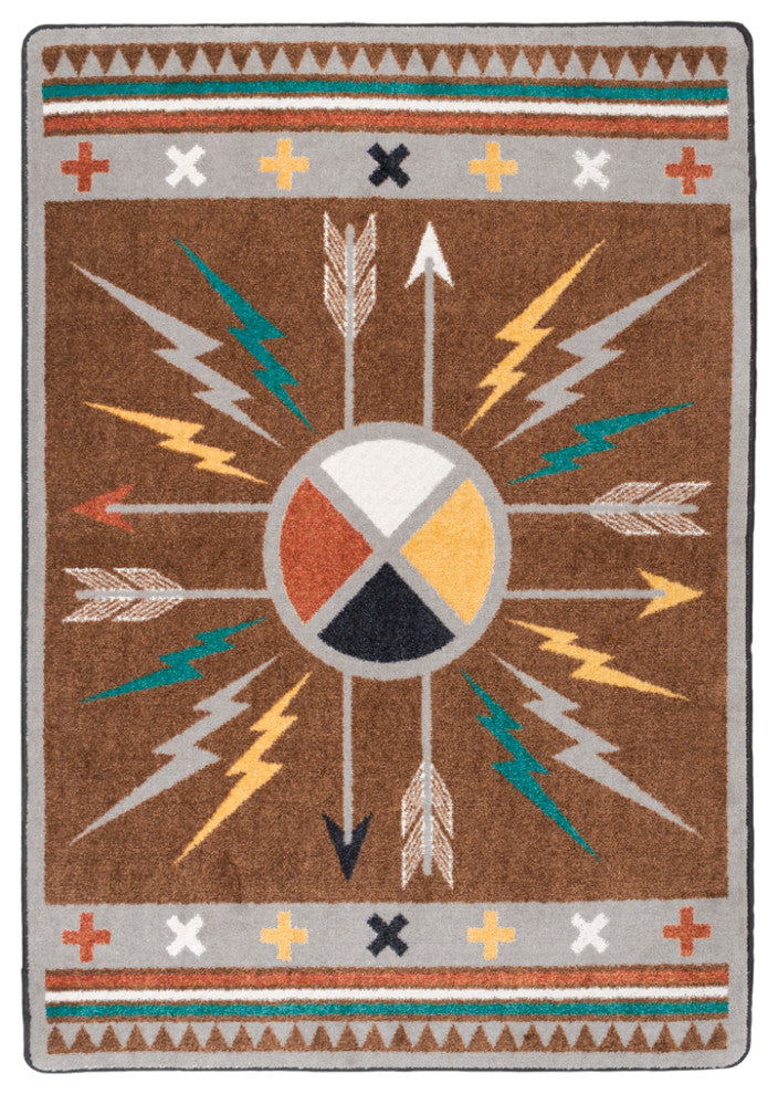 Muroc, Brown, 4'x5'