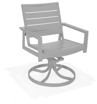 Hamilton Slat Swivel Rocker Dining Chair