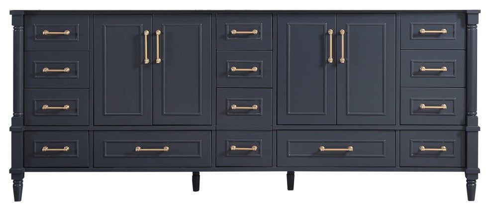Aberdeen Bathroom Vanity, Hale Navy Blue, 84", Cabinet Only
