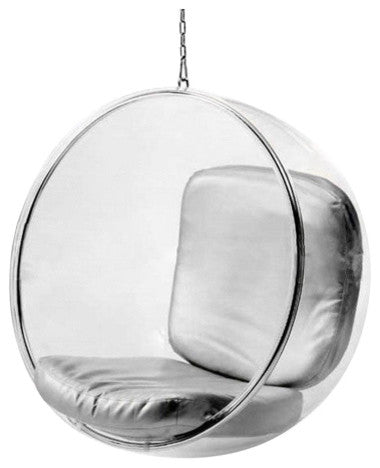 Modern Classics Bubble Hanging Chair, Silver