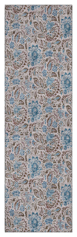 Premium Machine Washable Mayfield AMF660 Mocha 2'3" x 7'6" Runner Rug