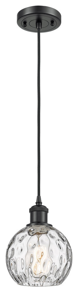 Innovations 516-1P-BK-G1215-6-LED 1-Light Mini Pendant, Matte Black