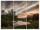"Sunset Over Rydal Waters" Metal Wall Art, 3 Panels, 36"x28"
