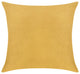 Delara Set of 1 Velvet 20x20", Cushion Cover, Royal Yellow, Pillow Cover Only