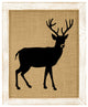 Deer Burlap Wall Art