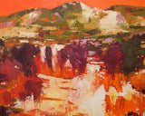 Bertaina "Provence Orange" Canvas Print, Unframed loose canvas