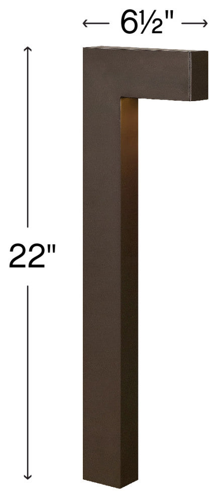 Hinkley Atlantis 22" Large LED Path Light, Black