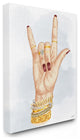 I Love You Hand Pose with Elegant Accessories30x40
