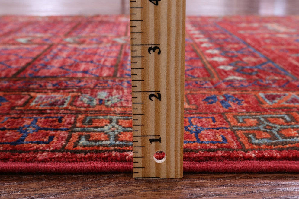 Runner Hand-Knotted Fine Turkmen Ersari Wool Rug 2' 8" X 10' 4" Q10885