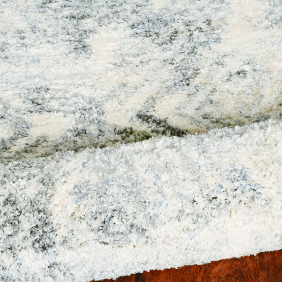 7' X 9'  Polypropylene Ivory Or Grey Area Rug