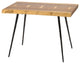 Nexa Side Table With Black Cast Iron Legs, Smoked Oak