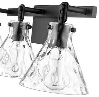 3 Light 25.5 in. Matte Black Vanity Light