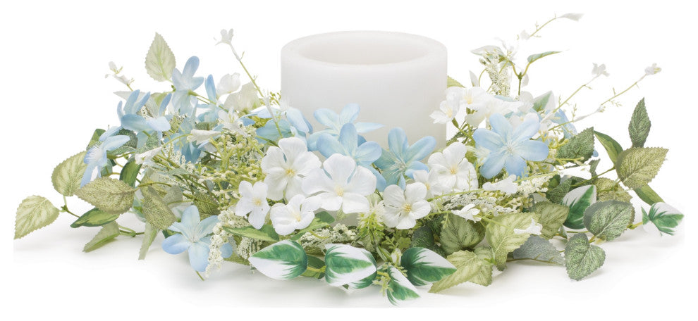 Mini Blossom Floral Candle Ring 18"D