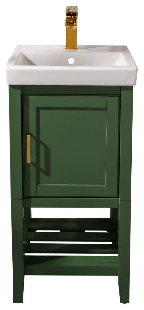 18" Vogue Green Sink Vanity