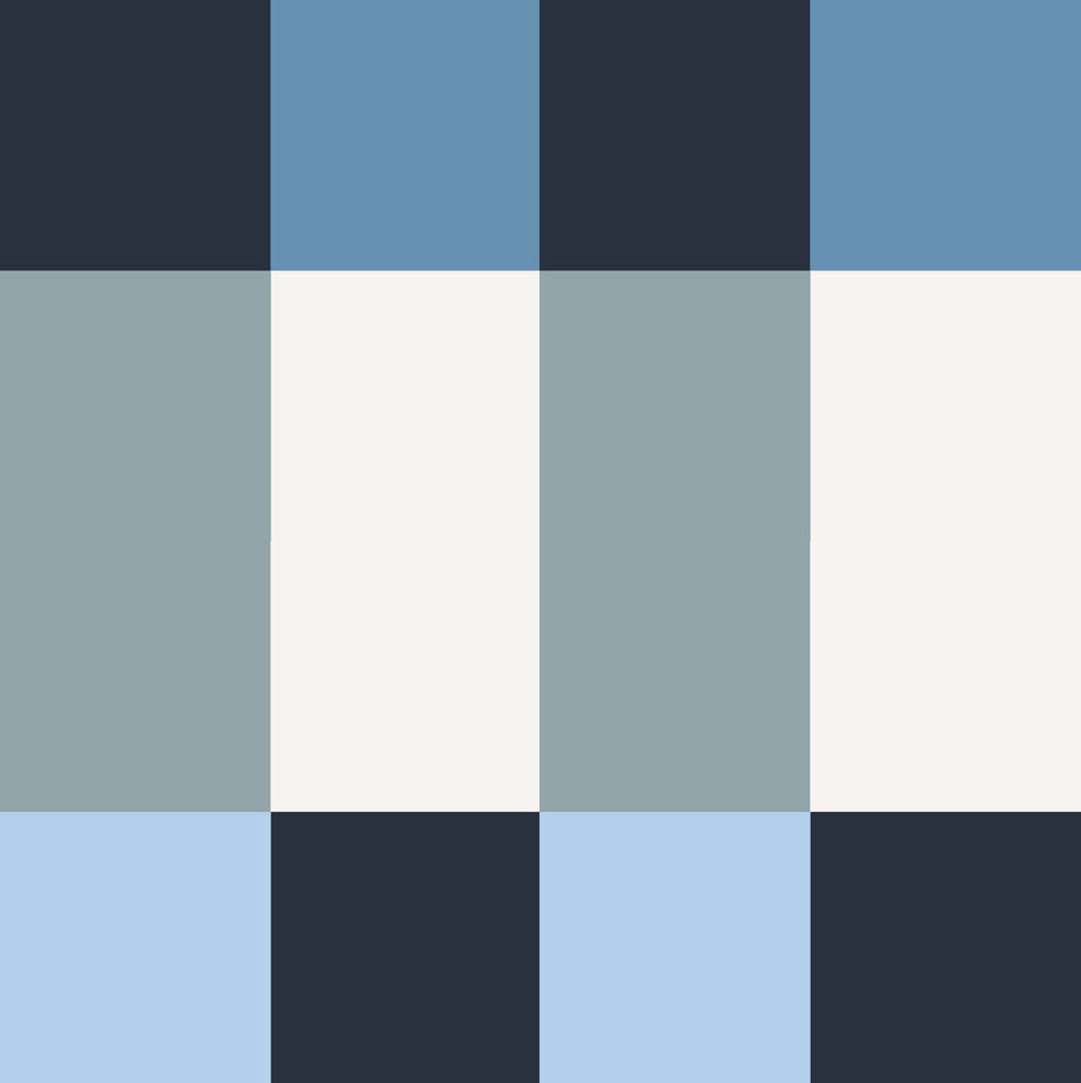 Emily Rayna Blue Framework Peel and Stick Wallpaper