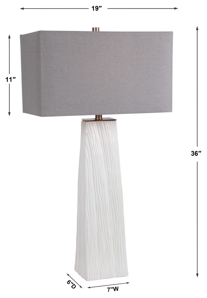 Uttermost Sycamore White Table Lamp