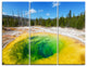 "Morning Glory Pool Close-up" Photo Canvas Print, 3 Panels, 36"x28"