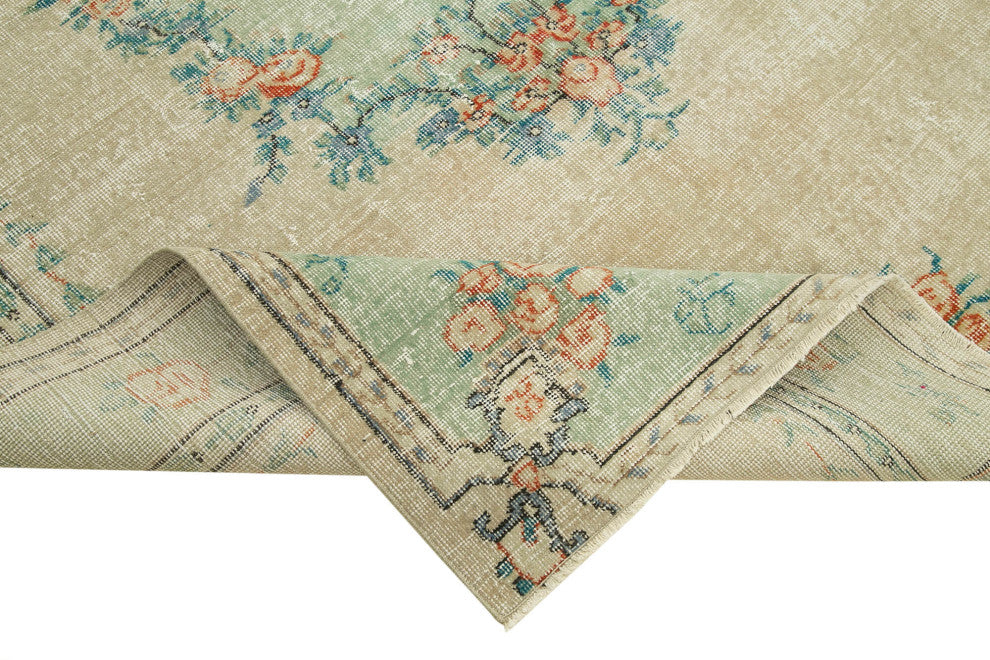 Rug N Carpet - Hand-knotted Turkish 6' 6'' x 9' 0'' Low Pile  Area Rug