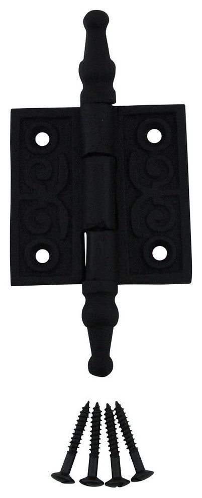 Victorian Door Butt Hinge Steeple Tip Wrought Iron 2" W |