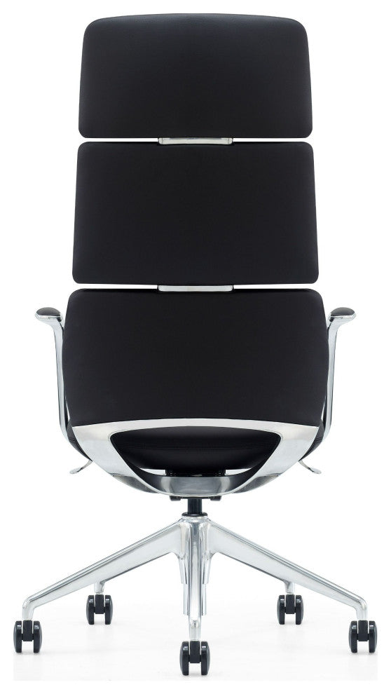 Modrest Clyne Modern Black Vegan Leather Executive Office Chair