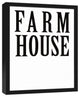 Farm House 16x20 Black Framed Canvas