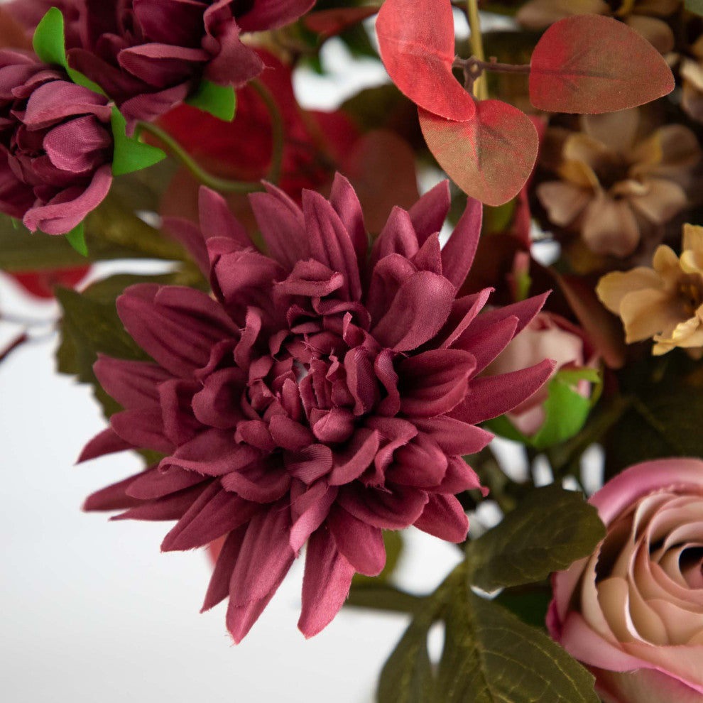 25in. Mixed Flower Arrangement, Ceramic Vase