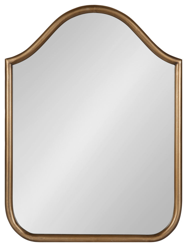 Fellows Framed Arch Wall Mirror, Gold 18x24