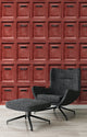 DecoWorld 2, Natural  Red, Black Wallpaper Sample, Modern Wall Decor Accent