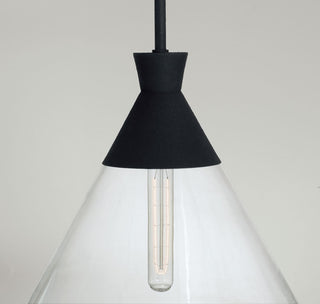 Capital Lighting Paloma 1-Light Pendant 350311XK Textured Black