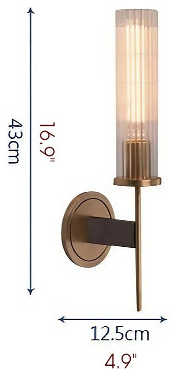 Palma | Bedside Wall Lamp made of Brass, Gold / Copper